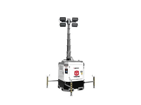 Cube lichtmast 4x 300W LED / 8.5 mtr hydr. mast