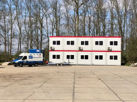 Kantoor unit blauw